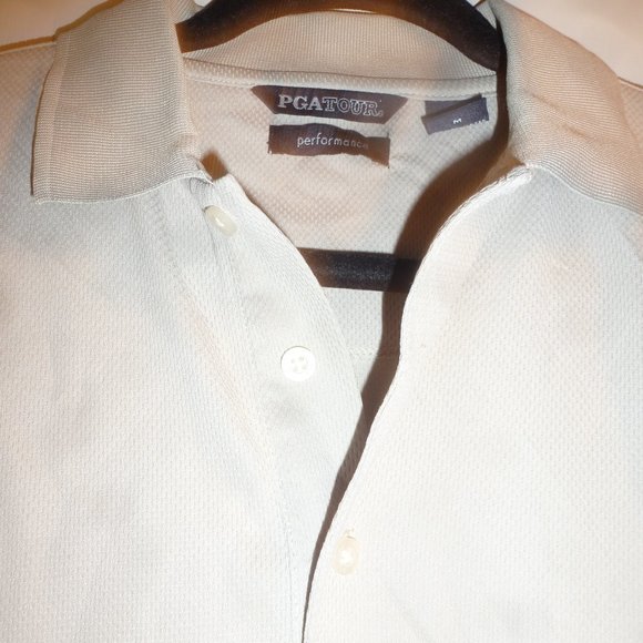 PGATour Men's Medium Short Sleeve 3 Button Performance Polo Shirt -NWOT - Picture 8 of 11